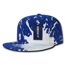 Decky Paint Splat Snapback Baseball 6 Panel 100% Cotton Structured Caps Hats-Serve The Flag 15 image