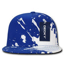 Decky Paint Splat Snapback Baseball 6 Panel 100% Cotton Structured Caps Hats-Serve The Flag 16 image