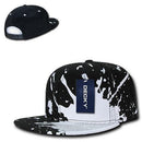 Decky Paint Splat Snapback Baseball 6 Panel 100% Cotton Structured Caps Hats-Serve The Flag 3 image