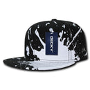Decky Paint Splat Snapback Baseball 6 Panel 100% Cotton Structured Caps Hats-Serve The Flag 9 image