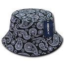 Decky Paisley Bandana Design Fitted Bucket Hats Caps Cotton Unisex-Serve The Flag 3 image