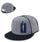 Decky Piped Crown Snapback Two Tone 6 Panel Flat Bill Hats Caps-Serve The Flag 5 image