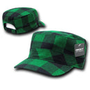 Decky Plaid Flannel Flat Top Bdu Gi Cadet Military Army Patrol Hats Caps-Serve The Flag 3 image