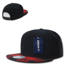 Decky Plaid Flat Bill Snapbacks 6 Panel Baseball Hats Caps Unisex-Serve The Flag 24 image