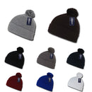 Decky Pom Pom Beanies Long Cuffed Soft Thick Warm Knitted Ski Caps Hats Unisex-Serve The Flag 2 image