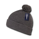 Decky Pom Pom Beanies Long Cuffed Soft Thick Warm Knitted Ski Caps Hats Unisex-Serve The Flag 5 image