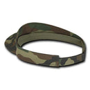 Decky Pre Curved Bill Camouflage Camo Golf Summer Sun Beach Acyrlic Visors-Serve The Flag 25 image