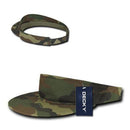 Decky Pre Curved Bill Camouflage Camo Golf Summer Sun Beach Acyrlic Visors-Serve The Flag 5 image