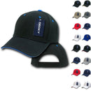 Decky Sandwich Visor Pro Style Two Tone Constructed 6 Panel Baseball Hats Caps-Serve The Flag 2 image