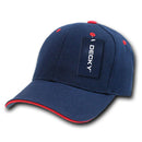 Decky Sandwich Visor Pro Style Two Tone Constructed 6 Panel Baseball Hats Caps-Serve The Flag 44 image