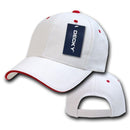 Decky Sandwich Visor Pro Style Two Tone Constructed 6 Panel Baseball Hats Caps-Serve The Flag 15 image