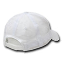 Decky Vintage Ripped Mesh Washed 6 Panel Cotton Pre-Curved Trucker Caps Hats-Serve The Flag 10 image