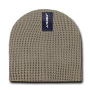 Decky Waffle Knit Beanies Short Uncuffed Braid Crocheted Hats Caps Warm Winter-Serve The Flag 10 image