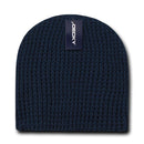 Decky Waffle Knit Beanies Short Uncuffed Braid Crocheted Hats Caps Warm Winter-Serve The Flag 11 image