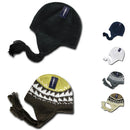 Decky Warm Winter Peruvian Knit Beanies Braided Ear Tails Chullo Caps Hats-Serve The Flag 1 image