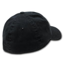 Decky Washed Cotton Polo Style Flex Fitted Baseball Hats Caps Unisex-Serve The Flag 8 image