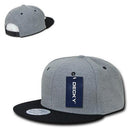 Decky Wool/Acrylic Melton Crown Snapback Two Tone 6 Panel Flat Bill Hats Caps-Serve The Flag 7 image