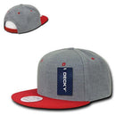 Decky Wool/Acrylic Melton Crown Snapback Two Tone 6 Panel Flat Bill Hats Caps-Serve The Flag 21 image