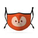 Cute Face Masks for Kids Child Adjustable Boys Girls Ages 3 to 9 Cotton Poly Washable Reusable 2 Layer Pocket Filter-Serve The Flag 12 image