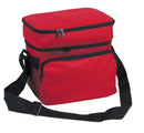 Insulated Lunch Box Cooler Bag 2 Compartments Beer Drink Water Strap Pockets 10inch-Serve The Flag 3 image