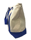 Large Shopping Grocery Bag Reusable Cotton Canvas Beach Tote Zippered 22inch X 16inch-Serve The Flag 13 image