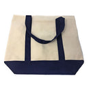 Large Shopping Grocery Bag Reusable Cotton Canvas Beach Tote Zippered 22inch X 16inch-Serve The Flag 8 image
