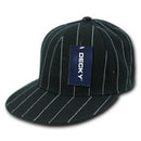 Decky Pin Striped Pinstriped Fitted Flat Bill Baseball Hats Caps-Serve The Flag 10 image