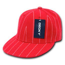 Decky Pin Striped Pinstriped Fitted Flat Bill Baseball Hats Caps-Serve The Flag 16 image