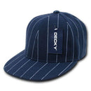 Decky Pin Striped Pinstriped Fitted Flat Bill Baseball Hats Caps-Serve The Flag 5 image