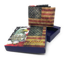 100 LOT Printed Designs Bifold Wallets In Gift Box Cash Card Id Slots Mens Womens Youth Wholesale-Serve The Flag 9 image
