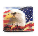 100 LOT Printed Designs Bifold Wallets In Gift Box Cash Card Id Slots Mens Womens Youth Wholesale-Serve The Flag 27 image