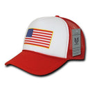 Rapid Dominance Patriotic USA Flag Classic Foam Mesh Trucker Caps Hats-Serve The Flag 14 image