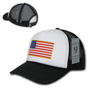 Rapid Dominance Patriotic USA Flag Classic Foam Mesh Trucker Caps Hats-Serve The Flag 3 image