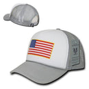 Rapid Dominance Patriotic USA Flag Classic Foam Mesh Trucker Caps Hats-Serve The Flag 6 image
