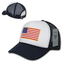 Rapid Dominance Patriotic USA Flag Classic Foam Mesh Trucker Caps Hats-Serve The Flag 4 image