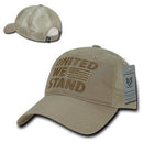 United We Stand USA Flag Patriotic Relaxed Fit Trucker Cotton Baseball Caps Hats-Serve The Flag 7 image