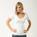 US Navy Army Marines Air Force Logos Military V- Neck Womens Soft T-Shirt Tees-Serve The Flag 13 image