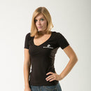 US Navy Army Marines Air Force Logos Military V- Neck Womens Soft T-Shirt Tees-Serve The Flag 26 image