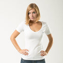 US Navy Army Marines Air Force Logos Military V- Neck Womens Soft T-Shirt Tees-Serve The Flag 29 image