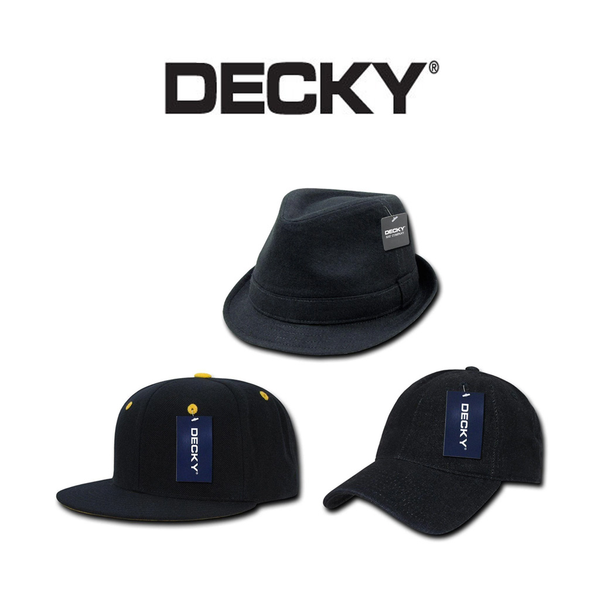 Casquette De Baseball DECKY - 6 Panneaux, Bec Courbé - 100% Acrylique - Fermeture Velcro Ajustable