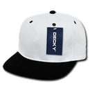 1 Decky Dozen Flat Bill Snapback Caps Hats Solid Two Tone Wholesale Lot!-Serve The Flag 10 image