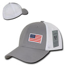 1 Dozen Aero Foam Flex USA Flag Military Mesh Baseball Cotton Caps Wholesale Lots!-Serve The Flag 7 image