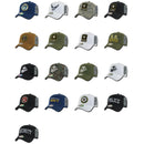 1 Dozen Army Air Force Navy Marines Police Cotton Baseball Hats Caps Wholesale Lots-Serve The Flag 2 image
