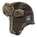 1 Dozen Aviator Bomber Soft Faux Fur Ear Flap Hat Cap Trooper Trapper Wholesale-Serve The Flag 5 image