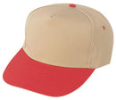 1 Dozen Blank Two Tone 5 Panel Baseball Cotton Twill Hats Caps Wholesale Lot Bulk-Serve The Flag 13 image
