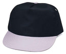 1 Dozen Blank Two Tone 5 Panel Baseball Cotton Twill Hats Caps Wholesale Lot Bulk-Serve The Flag 9 image