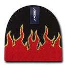 1 Dozen Boys Girls Kids Youth Decky Fire Flame Beanies Caps Hats Wholesale Lot-Serve The Flag 9 image