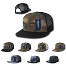 1 Dozen Camouflage Flat Bill Foam Mesh Trucker Hats Caps Snapback Wholesale Bulk-Serve The Flag 1 image