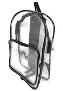 1 Dozen Clear Transparent School Bag Backpack Rucksack Travel Book Wholesale Lot Bulk-Serve The Flag 11 image