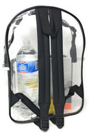 1 Dozen Clear Transparent School Bag Backpack Rucksack Travel Book Wholesale Lot Bulk-Serve The Flag 7 image